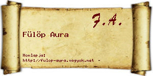 Fülöp Aura névjegykártya